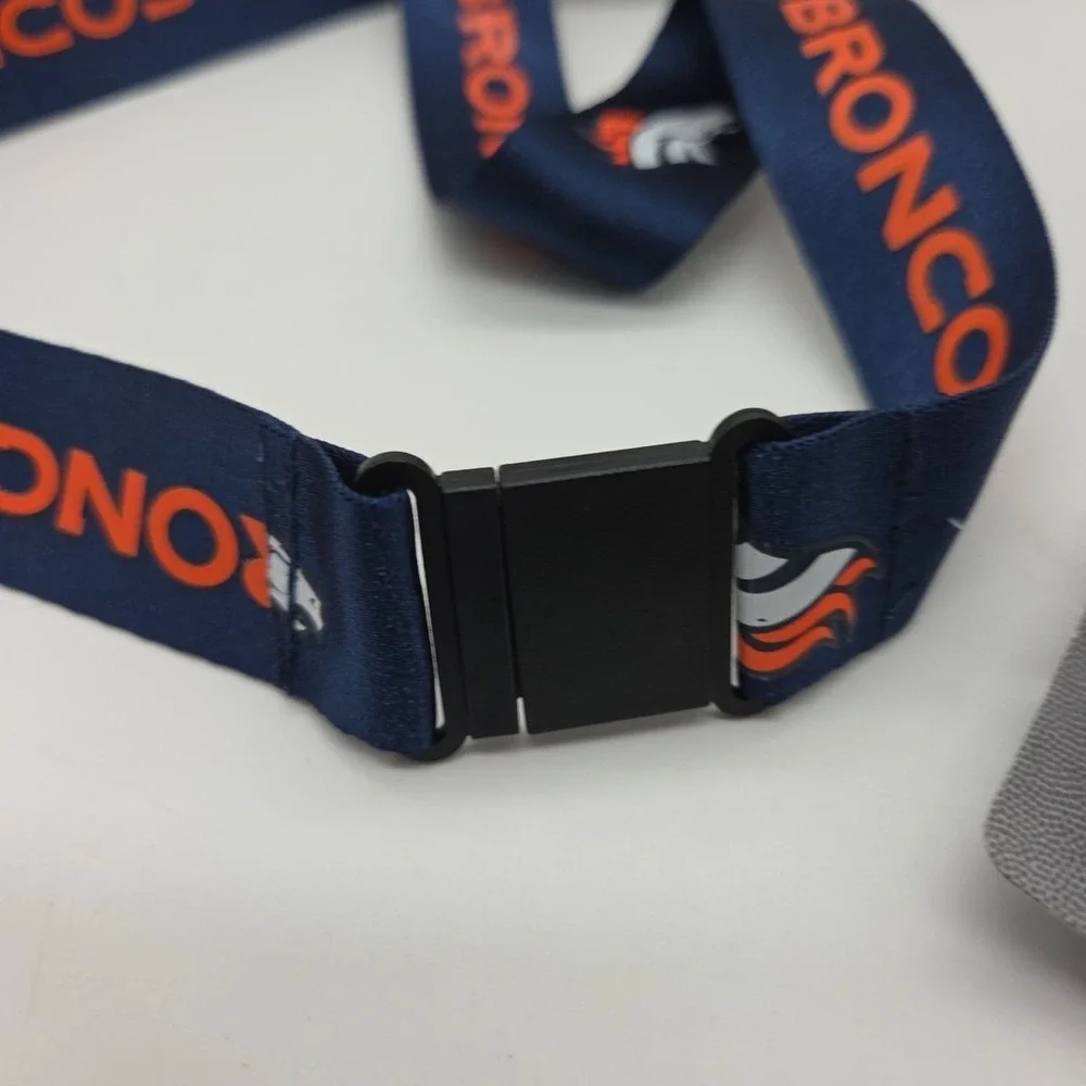 NEW Denver Broncos NFL Lanyard With Detachable Key Chain Ring 22